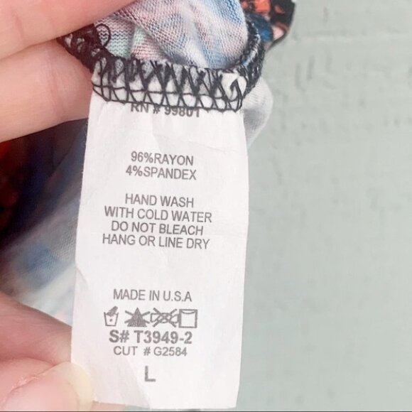 •-Reckless Heart Aztec Tribal Crop Top Ruffle F30 - Picture 7 of 7